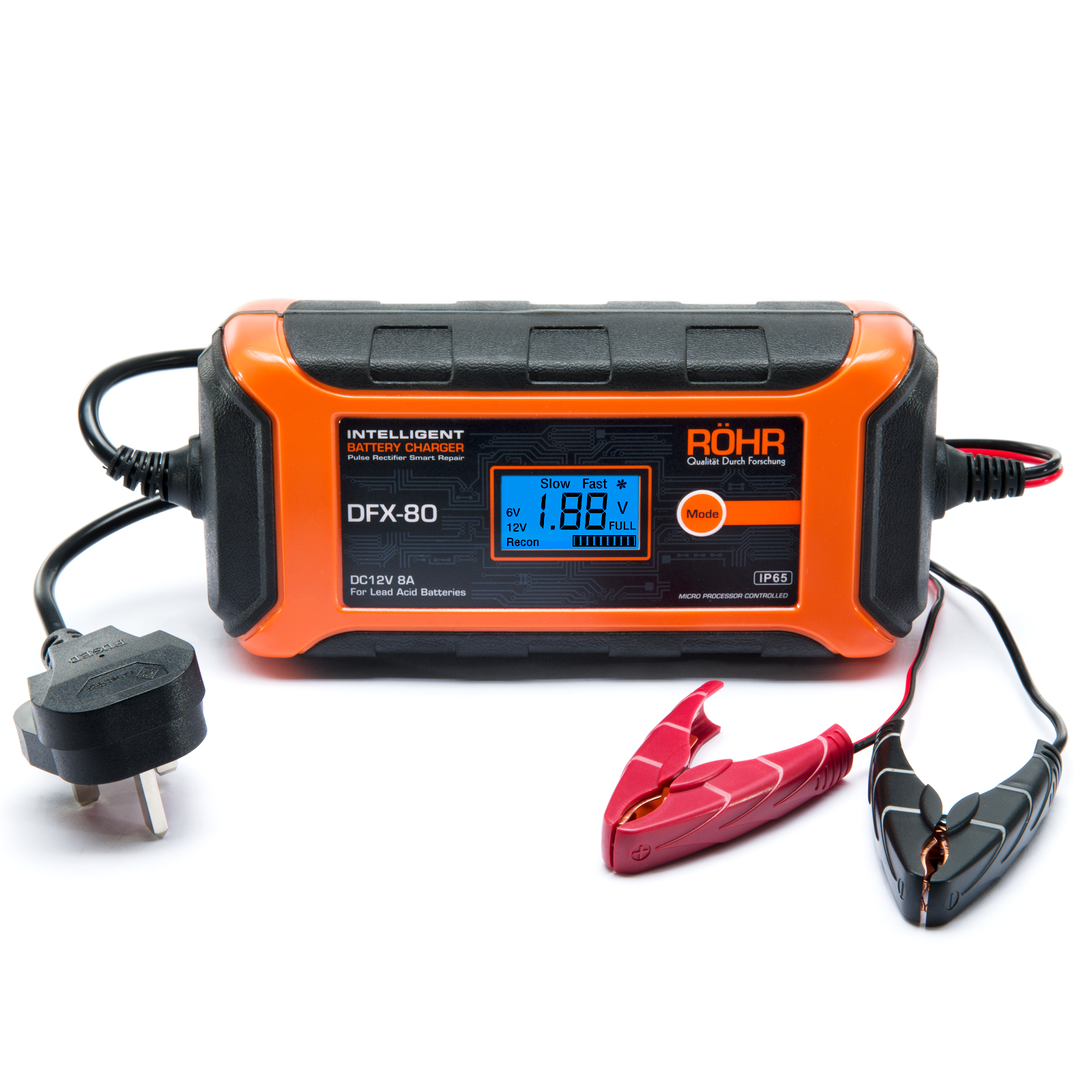 Röhr Car Battery Charger Heavy Duty Fast Maintainer Charge 12v 24v DFC-650P